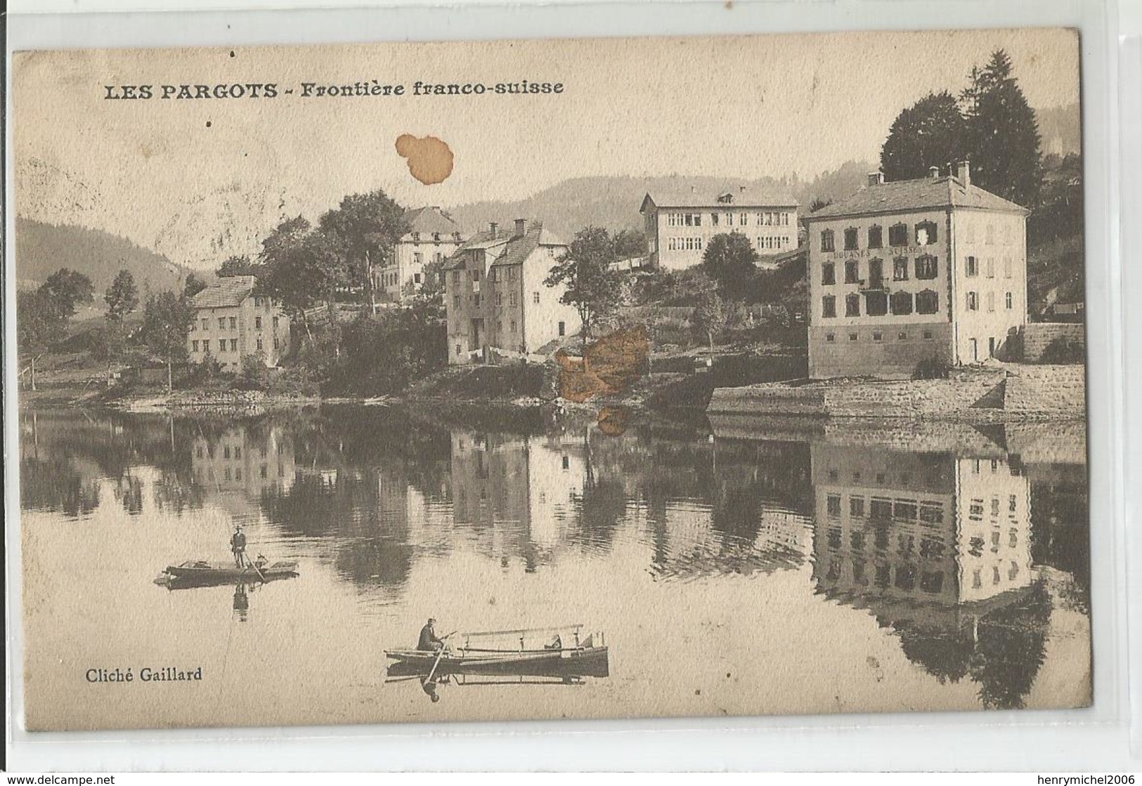 Suisse Neuchatel - Les Fargots Frontière Franco - Douane 1912 - Neuchâtel