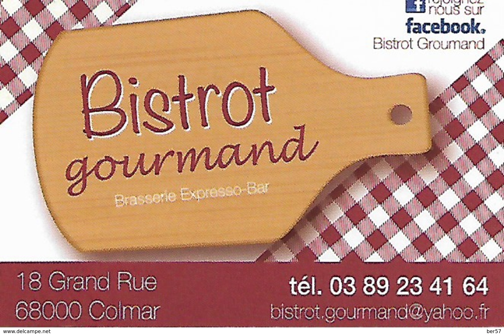 Lot De 5 Cartes De Visite De Restaurants Du Département Du Haut Rhin - 68 - Cartoncini Da Visita