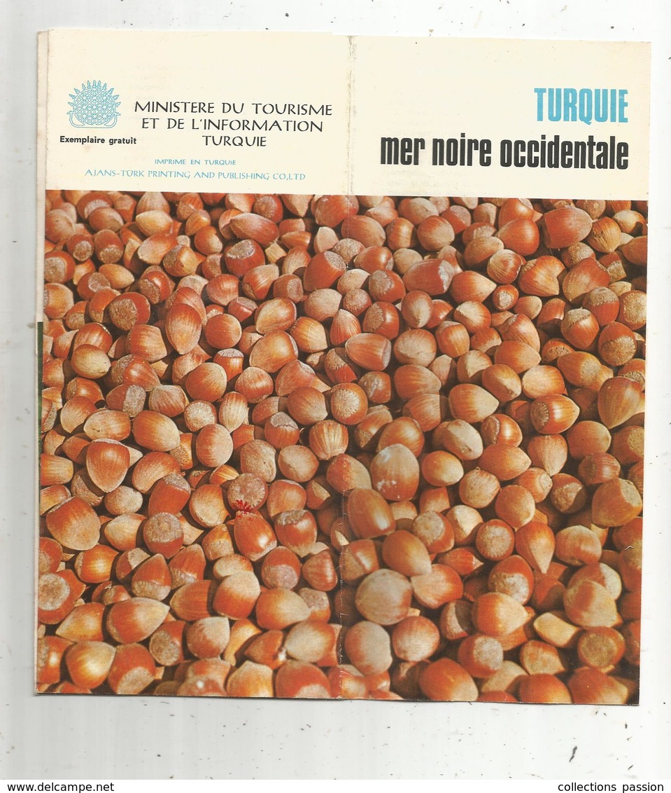 Dépliant Touristique , TURQUIE , Mer Noire Occidentale ,20 Pages  , Frais Fr 1.65e - Dépliants Touristiques