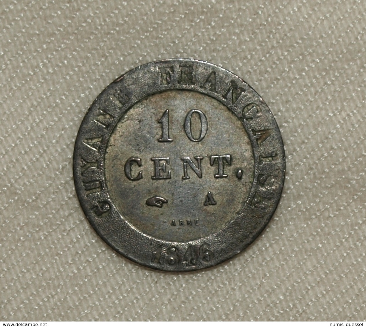 Silber Frankreich Guyana/France Guiana Louis Philippe, 1846 A, 10 Centimes Vz-unz/xf-unc - Andere & Zonder Classificatie