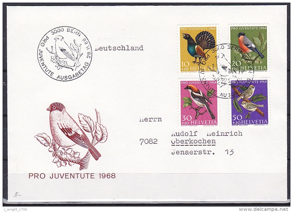 Switzerland/1968 - Pro Juventute - Set - FDC - FDC