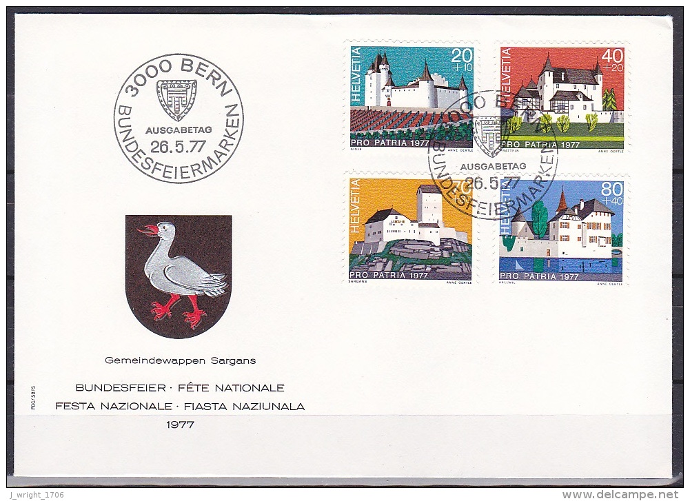 Switzerland/1977 - Pro Patria - Set - FDC - FDC