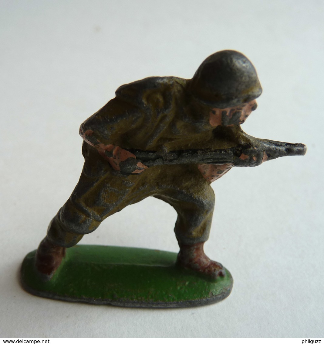 FIGURINE QUIRALU SOLDAT PARACUTISTE AU COMBAT - ALUMINIUM (2) - Quiralu