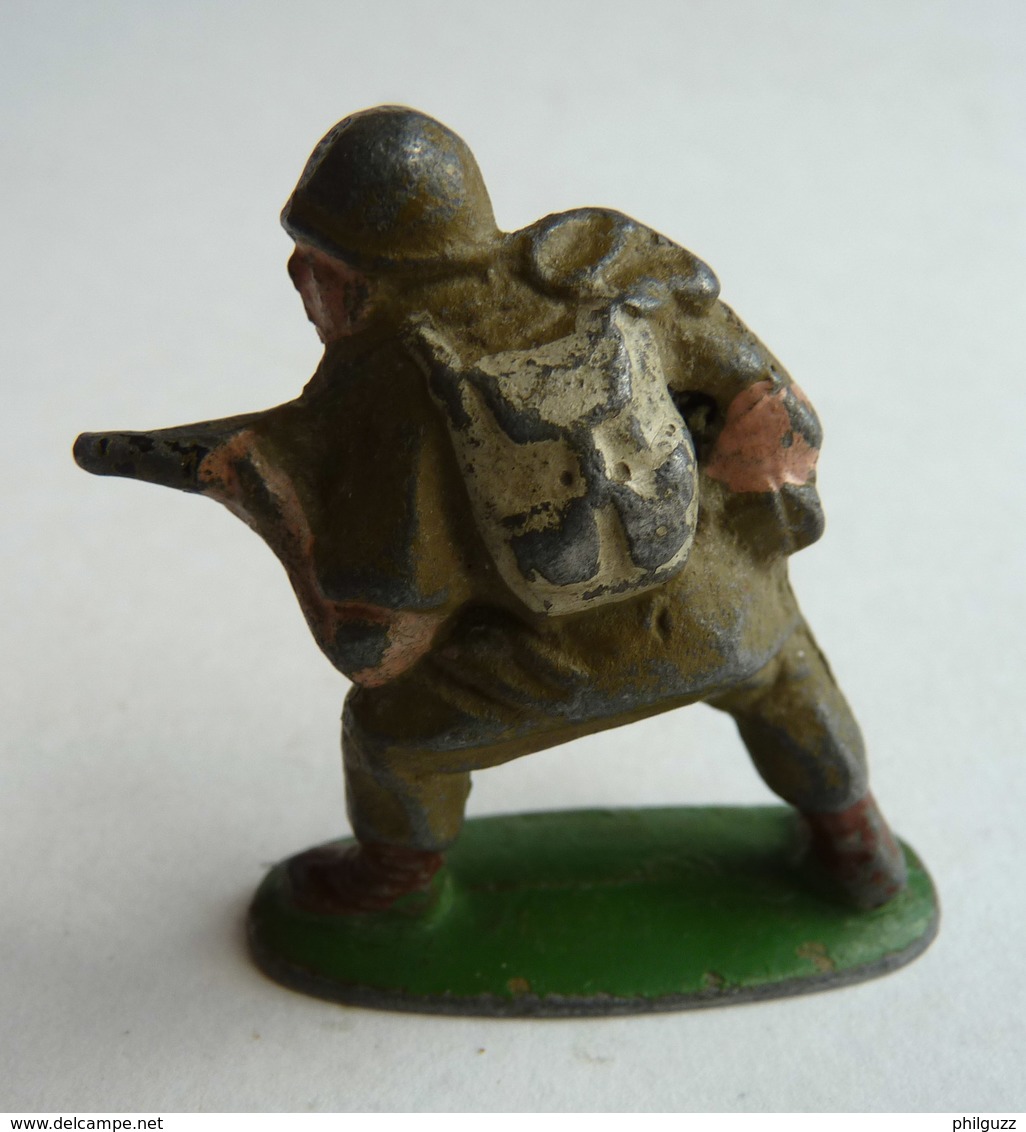 FIGURINE QUIRALU SOLDAT PARACUTISTE AU COMBAT - ALUMINIUM (2) - Quiralu