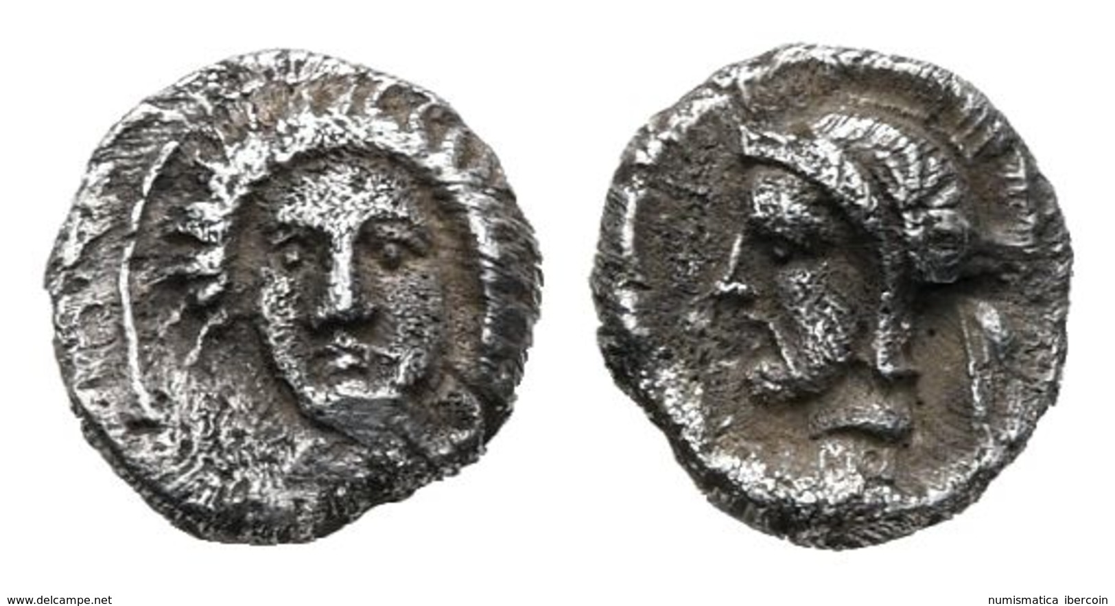 CILICIA, Tarsos. Obolo. 380-361 A.C. A/ Cabeza Femenina Mirando A Izquierda. R/ Cabeza De Ares Con Casco ático A Izquier - Autres & Non Classés