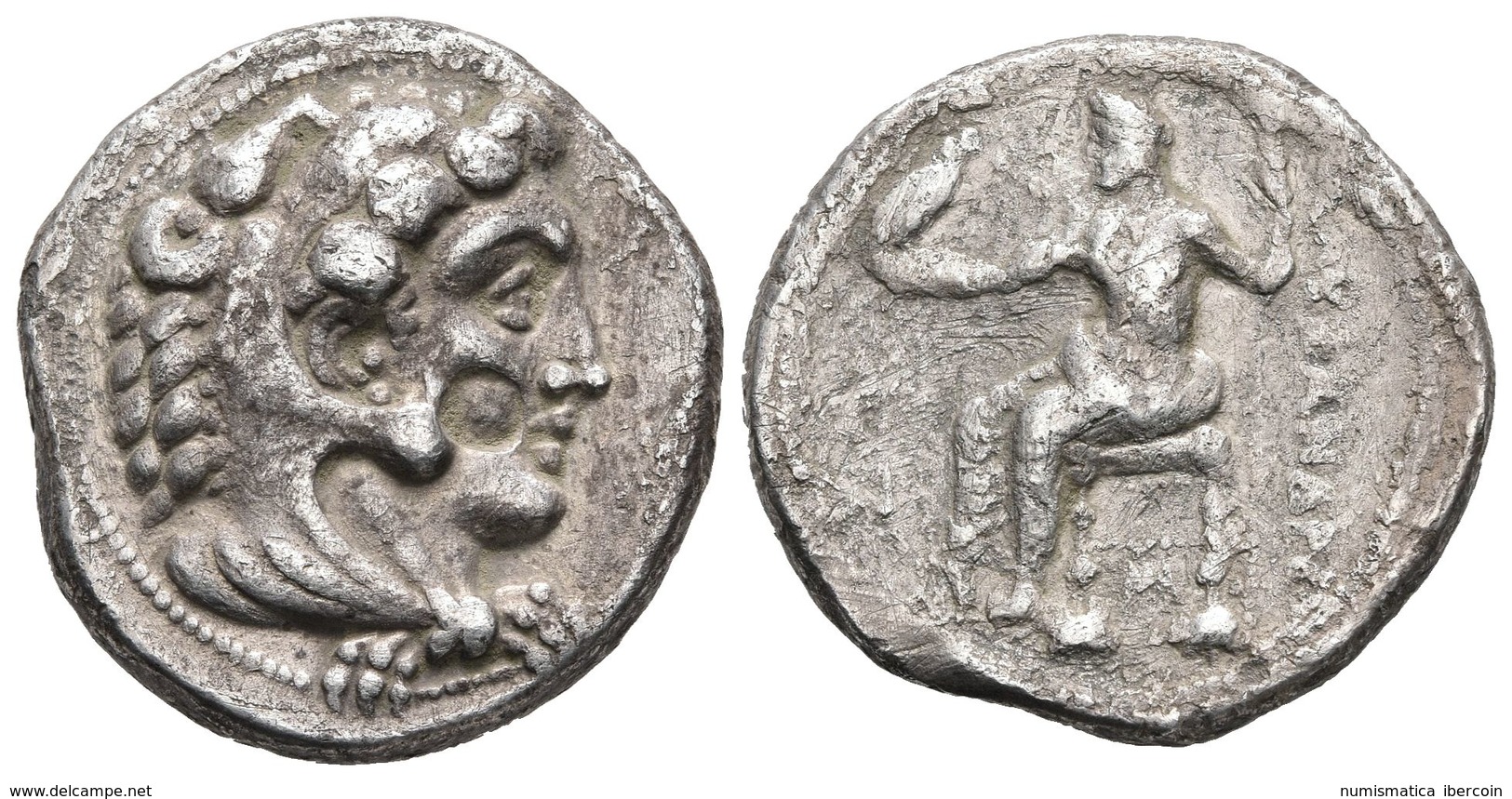 MACEDONIA. Alejandro III Magno. Tetradracma. 323-319 A.C. Ceca Incierta ¿Cilicia?. A/ Cabeza De Herakles A Derecha Con P - Autres & Non Classés