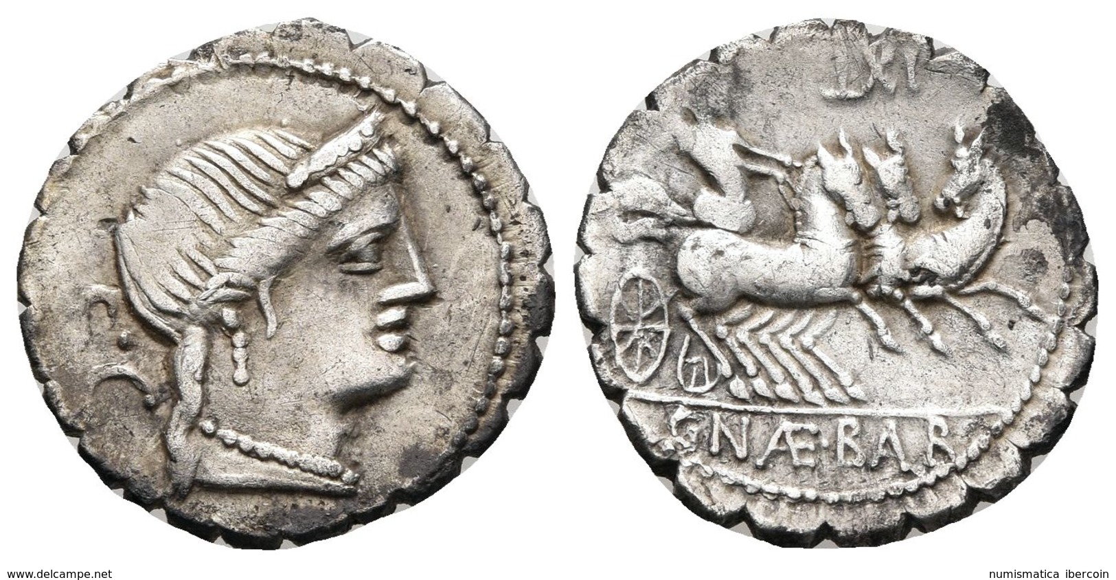 C. NAEVIUS BALBUS. Denario. 79 A.C. Roma A/ Cabeza De Venus Con Diadema A Derecha, Detrás S·C Y Delante C. R/ Victoria E - República (-280 / -27)