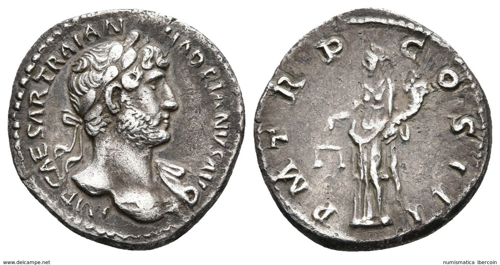 ADRIANO. Denario. 119-122 D.C. Roma. A/ Busto Laureado A Derecha Con Drapeado Sobre Hombro Izquierdo. IMP CAESAR TRAIAN  - Republic (280 BC To 27 BC)