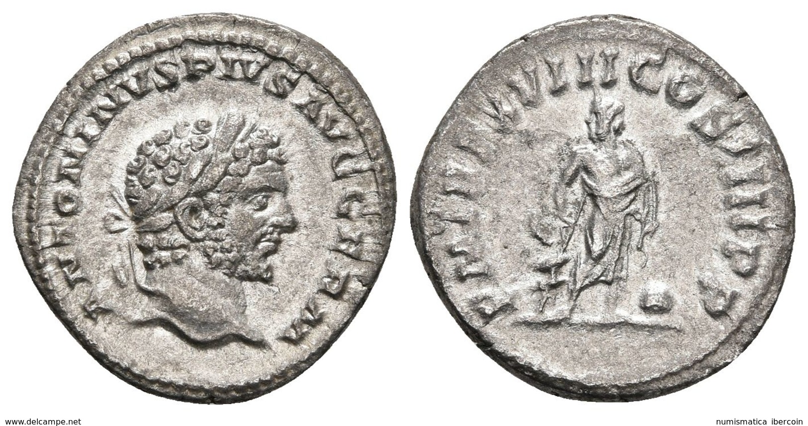 CARACALLA. Denario. 211-217 D.C. Roma. A/ Busto Laureado A Derecha. ANTONINVS PIVS AVG GERM. R/ Esculapio En Pie A Izqui - République (-280 à -27)