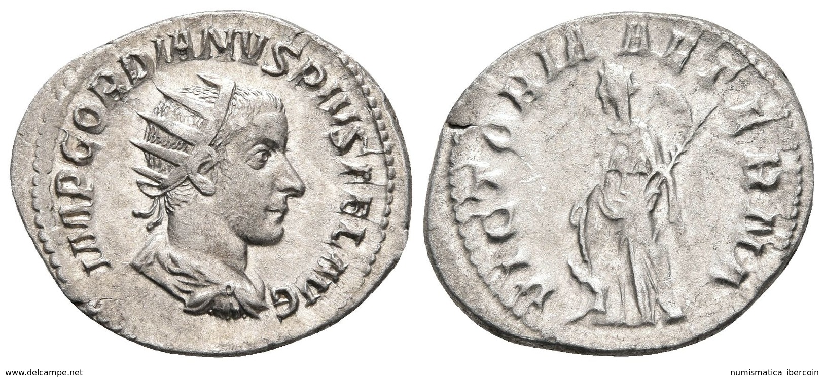 GORDIANO III. Antoniniano. 243-244 D.C. Roma. A/ Busto Radiado Y Drapeado Con Coraza A Derecha. IMP GORDIANVS PIVS FEL A - República (-280 / -27)