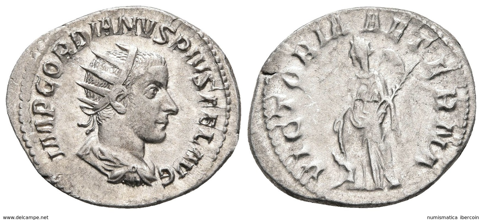 GORDIANO III. Antoniniano. 243-244 D.C. Roma. A/ Busto Radiado Y Drapeado Con Coraza A Derecha. IMP GORDIANVS PIVS FEL A - Republic (280 BC To 27 BC)