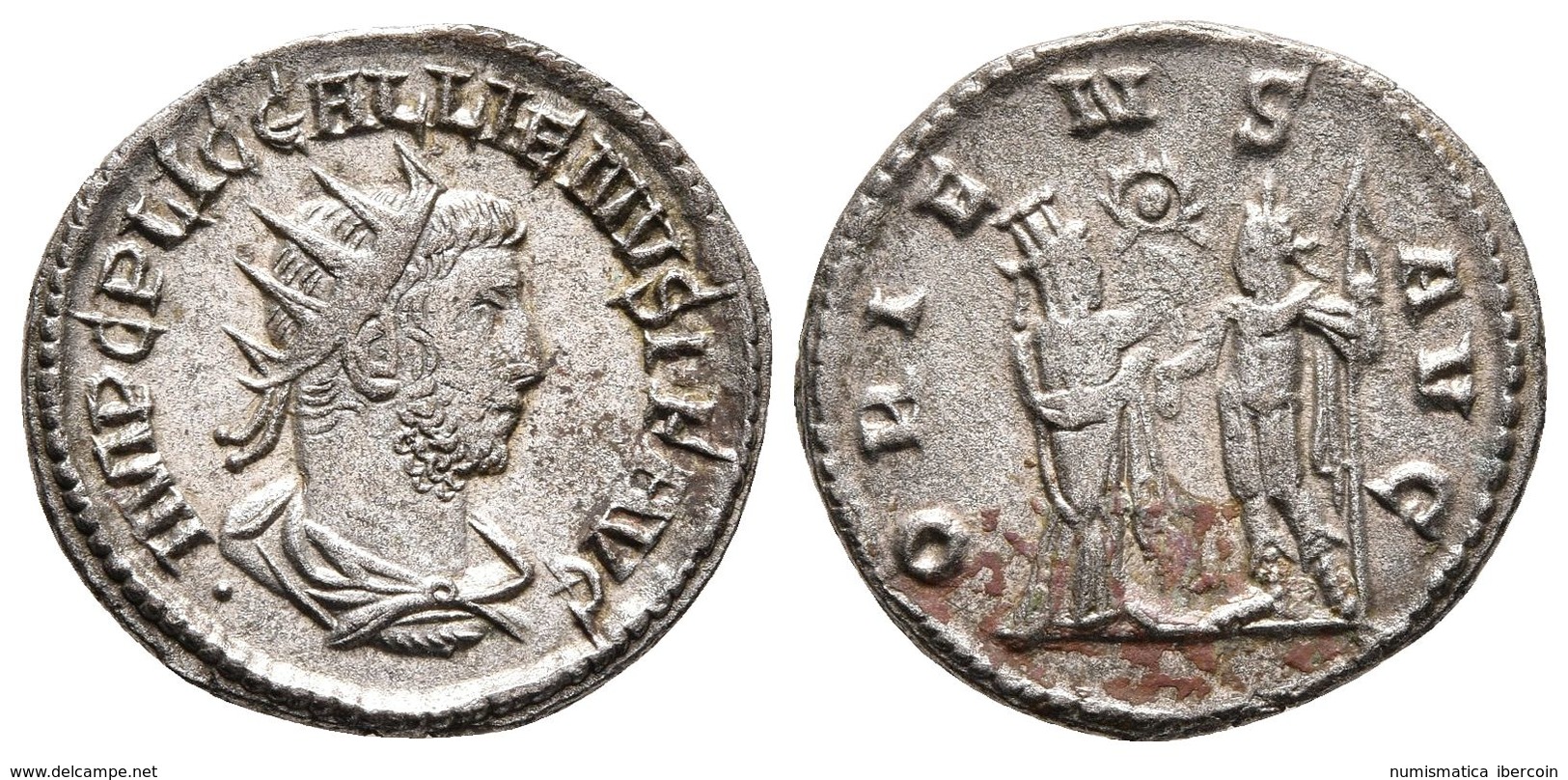 GALIENO. Antoniniano. 255-256 D.C. Samosata. A/ Busto Radiado Y Drapeado Con Coraza A Derecha. IMP C P LIC GALLIENVS P F - República (-280 / -27)