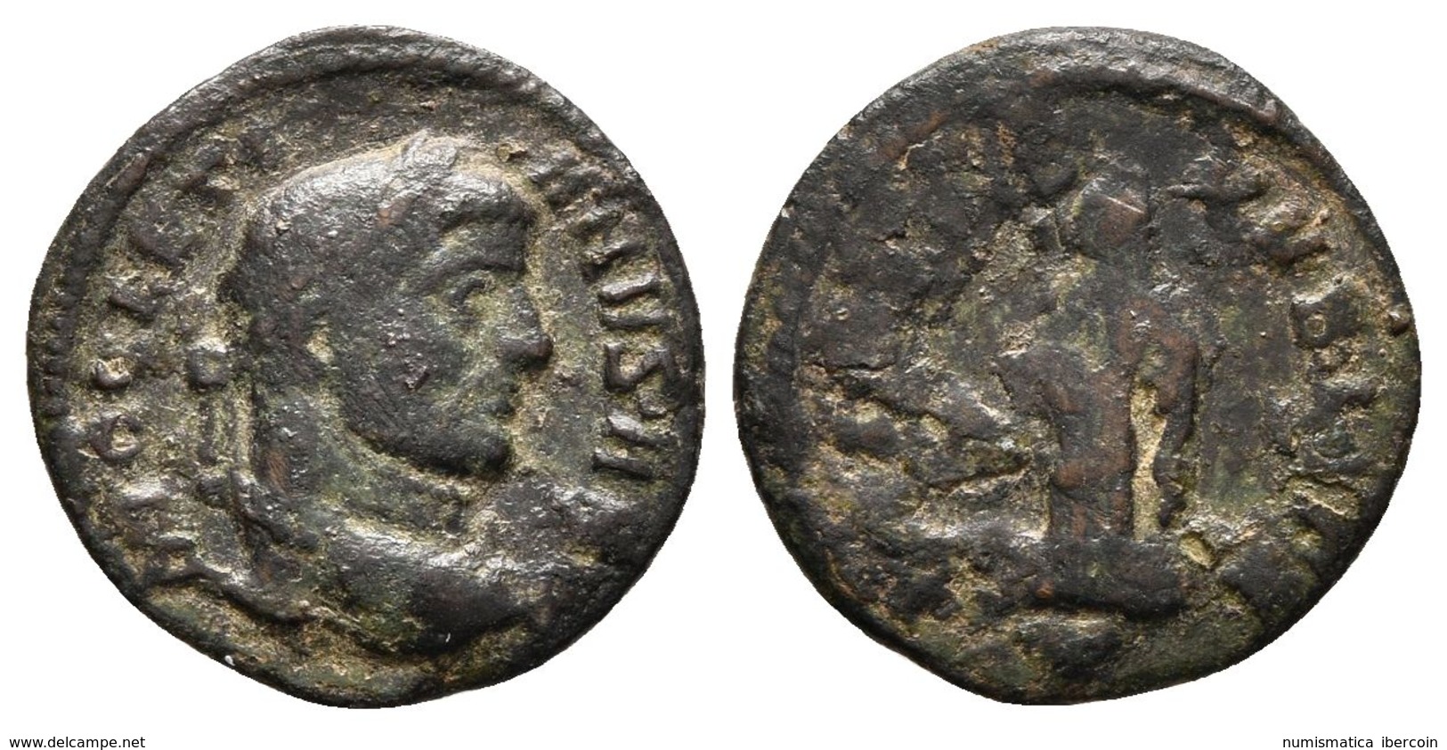 DIOCLECIANO. Quinario. 294-295 D.C. Ticinum. A/ Busto Laureado A Derecha. DIOCLETIANVS AVG. R/ Utilitas Estante A Izquie - República (-280 / -27)