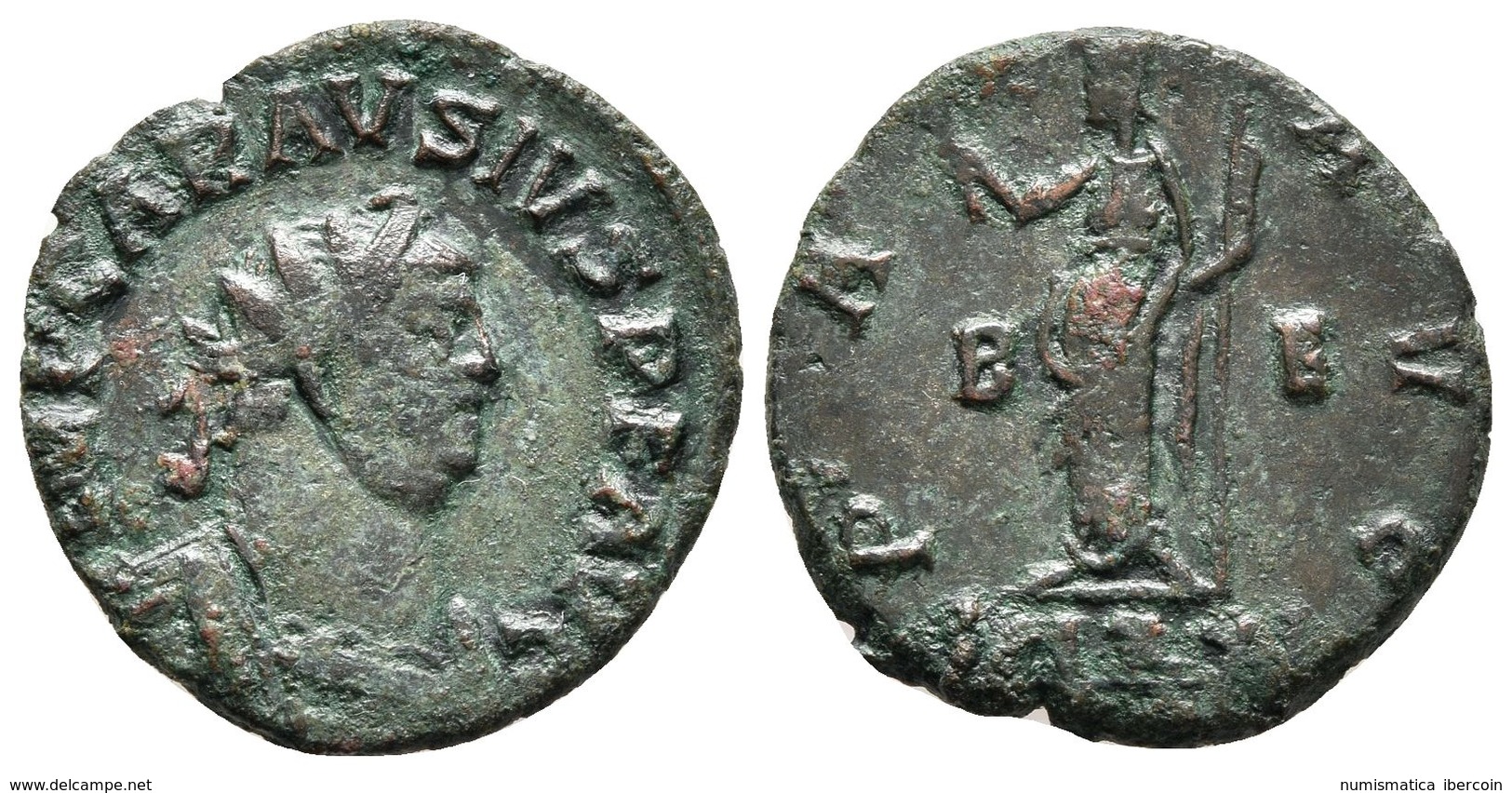 CARAUSIO. Antoniniano. 286-293 D.C. Londinium. A/ Busto Radiado Y Drapeado Con Coraza A Derecha. CARAVSIVS P F AVG. R/ S - República (-280 / -27)
