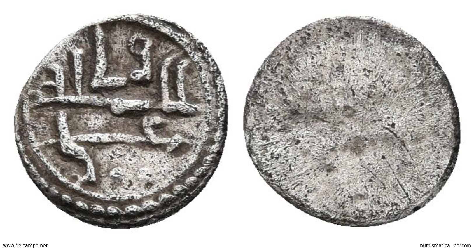 ALMORAVIDES. Alí Ibn Yusuf. 1/2 Quirate. 500-537H. Variante Con Dos Puntos. Delgado Láminas Pág. 106-35d. Ar. 0,40g. MBC - Otros & Sin Clasificación