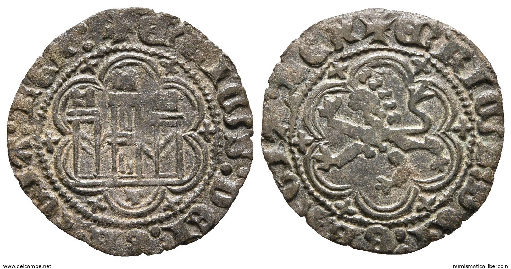 ENRIQUE III. Blanca. (1390-1406). Toledo. AB 603. Ve. 1,75g. MBC+. - Otros & Sin Clasificación