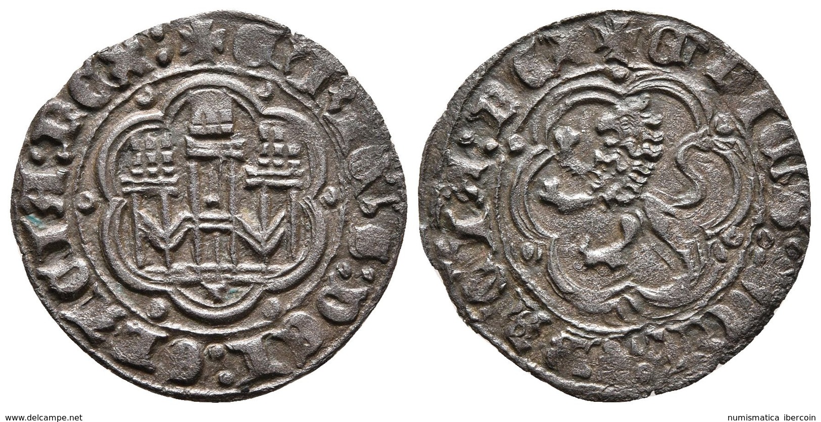 ENRIQUE III. Blanca. (1390-1406). Toledo. AB 603. Ve. 1,76g. MBC+. - Otros & Sin Clasificación