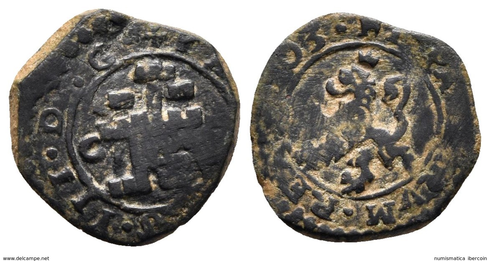 FELIPE III. 2 Maravedís. 1603. Cuenca. J.S. D-83. Ae. 1,63g. BC+. - Other & Unclassified