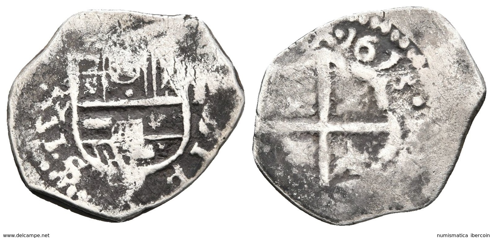 FELIPE III. 1 Real. 1615. Sevilla V. Cal-496. Ar. 3,25g. MBC-. Rara. - Other & Unclassified