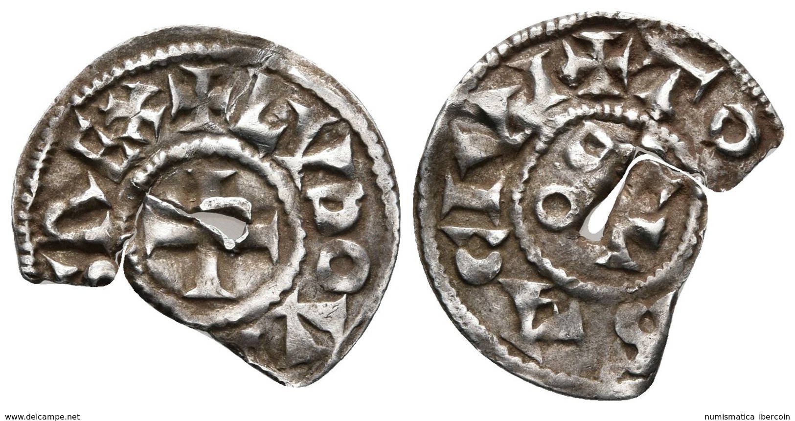 FRANCIA (Carolingios). Louis III. Dinero. (888-8989) Toulouse. A/ + LVDOVICVS REX, Alrededor De Cruz Central. R/ + TOLOS - Sonstige & Ohne Zuordnung