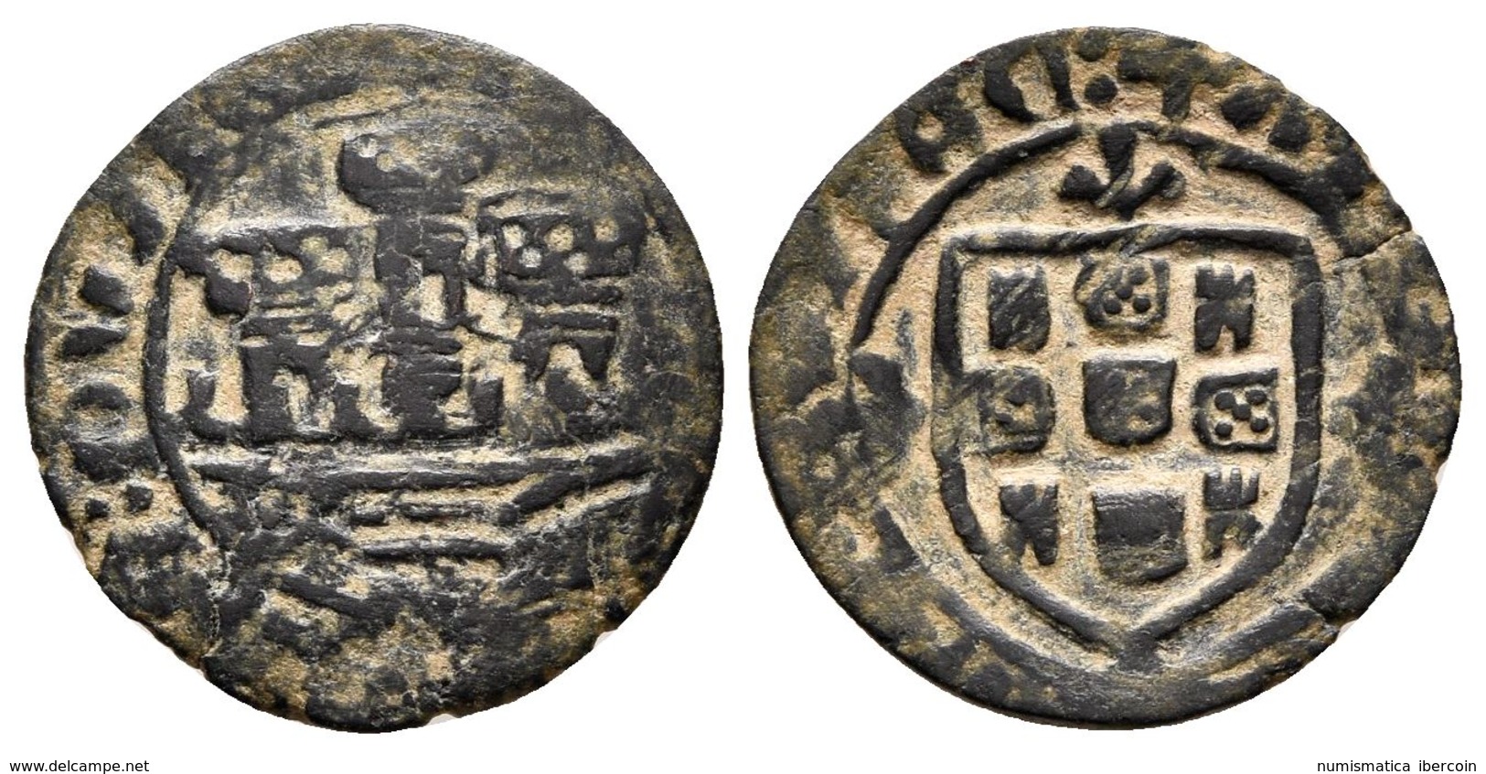 PORTUGAL. D. Alfonso V. Ceitil. (1433-1438) Sin Marca De Ceca. Escudo Moderno. Gomes 11.11. Ae. 1,34g. MBC-/MBC. Muy Rar - Otros & Sin Clasificación