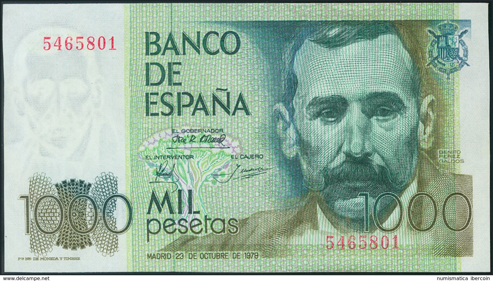 1000 Pesetas. 23 De Octubre De 1979. Sin Serie. (Edifil 2017: 477). SC. - Otros & Sin Clasificación