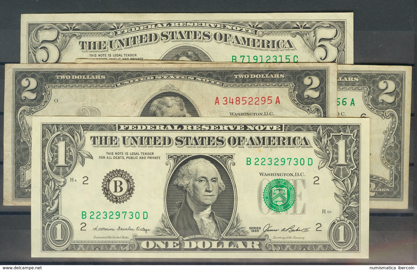 Conjunto De Diversos Billetes De Dólares USA, El Billete De 50 Dólares En Conservación EBC. A EXAMINAR. - Otros & Sin Clasificación