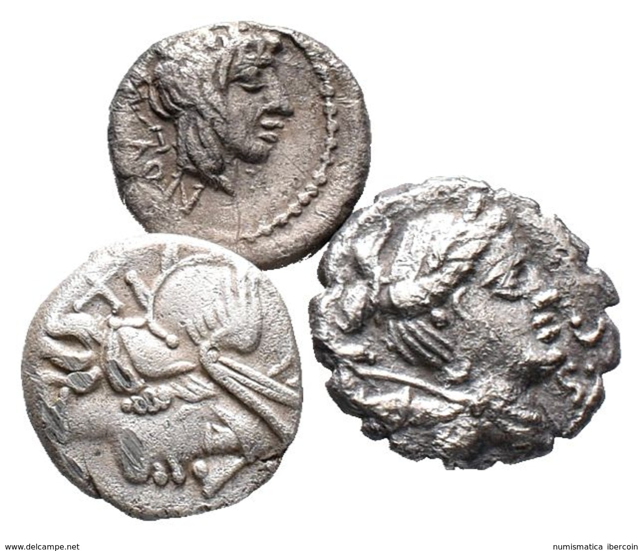 REPUBLICA ROMANA. Lote Compuesto Por 2 Denarios De Las Familias C. Renius (Crawf 231.1), Ti. Claudius Nero (Craw 383) Y  - Other & Unclassified