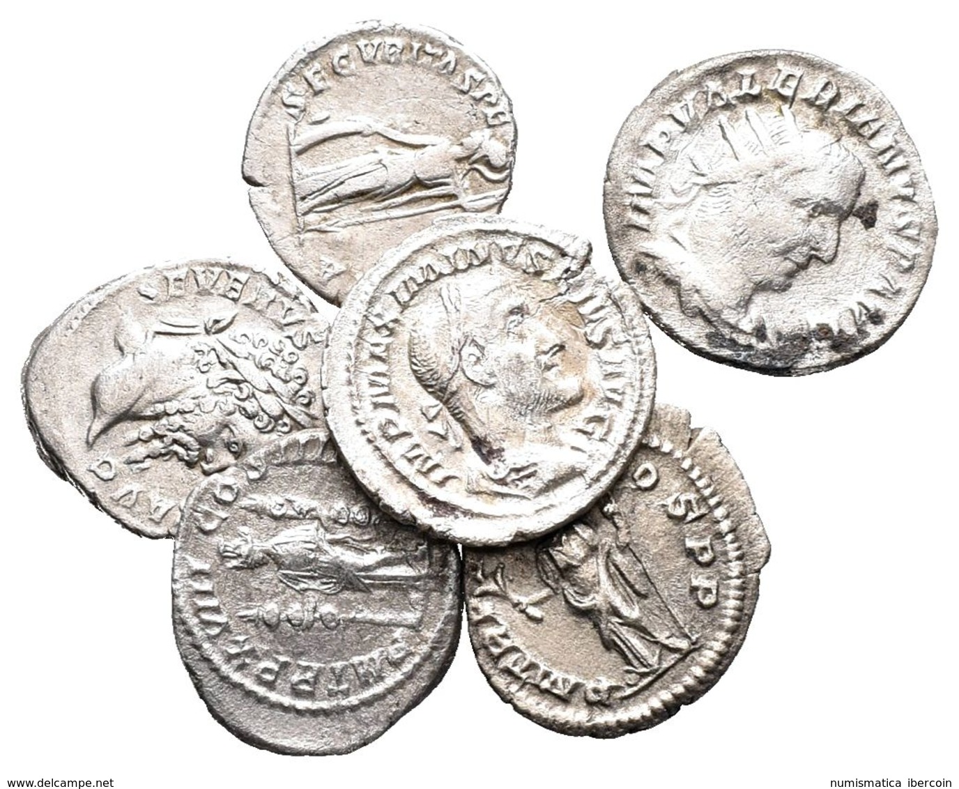 IMPERIO ROMANO. Lote Compuesto Por 6 Denarios. Maximino. Pax Augusti (RIC IV 2), Septimio Severo. Trofeo Militar Con Cau - Other & Unclassified