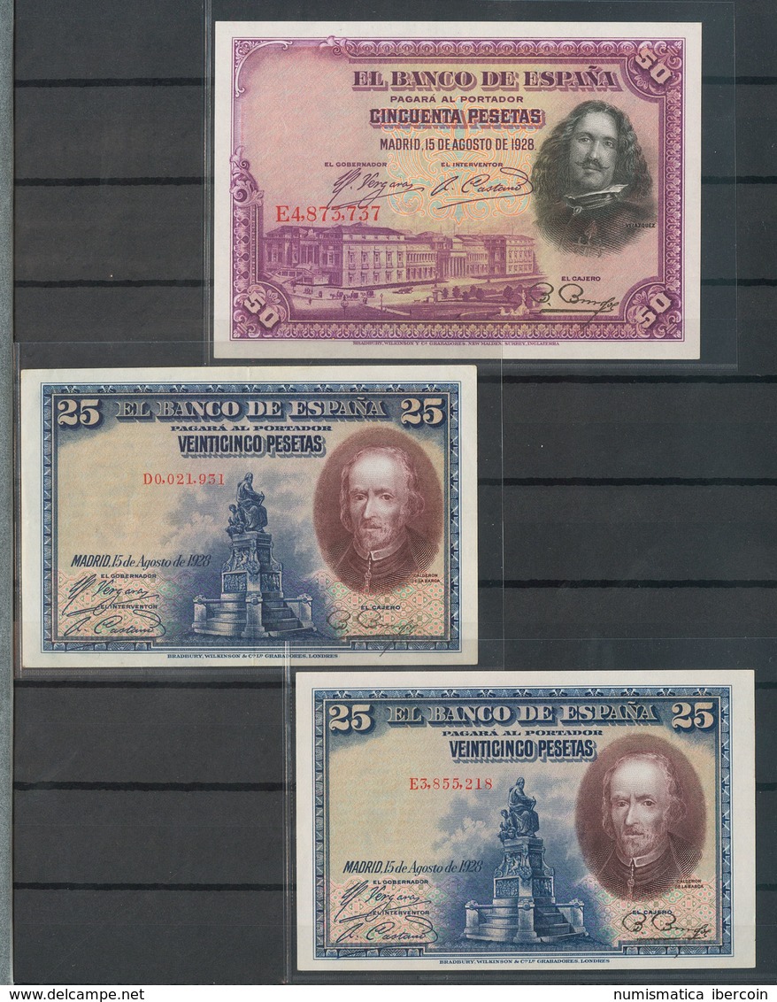 Espectacular Conjunto De Billetes Españoles Entre El Año 1925 Y El 1979, La Mayoría Sin Circular, Algunos Interesantes.  - Other & Unclassified