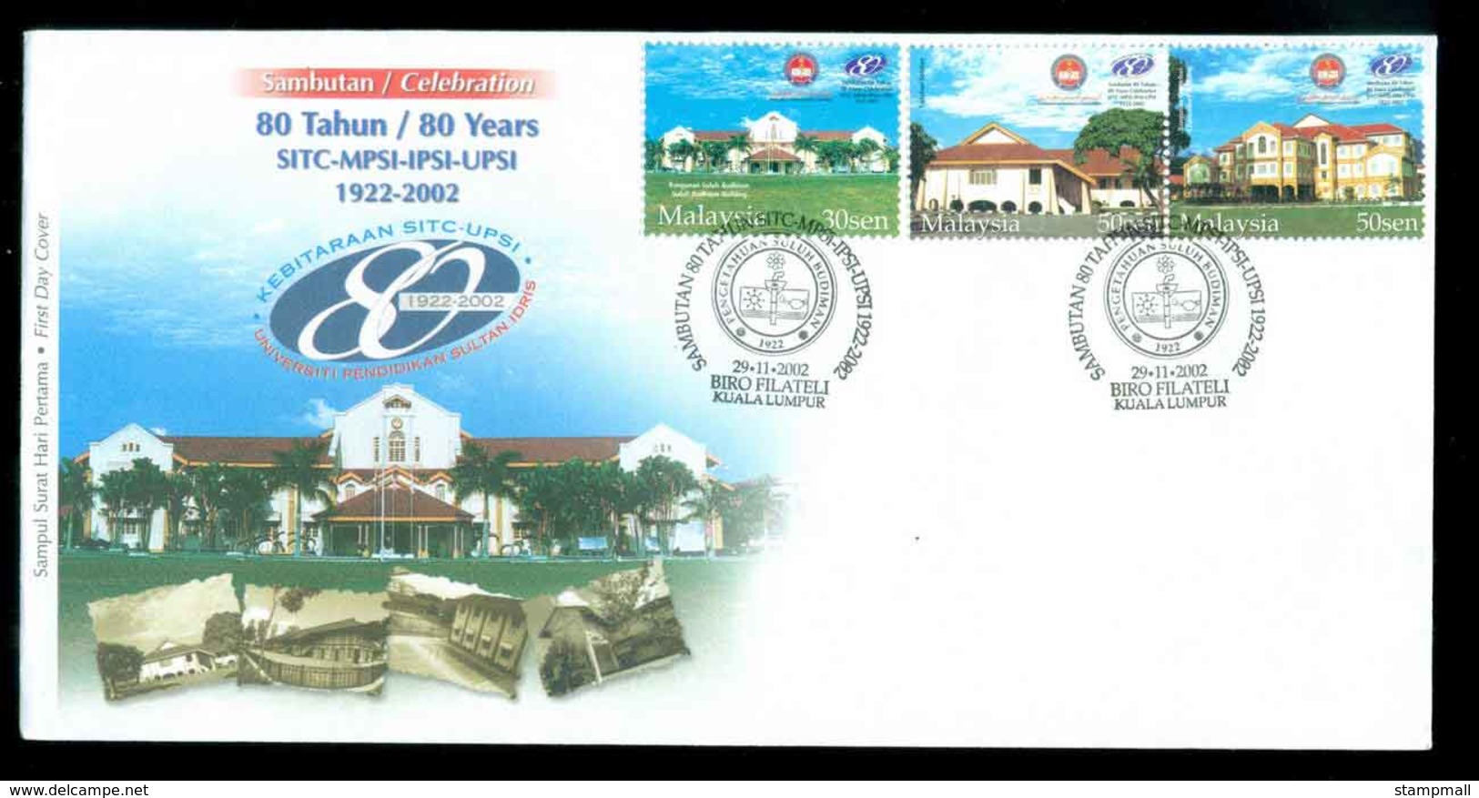 Malaysia 2002 University FDC Lot51541 - Malaysia (1964-...)