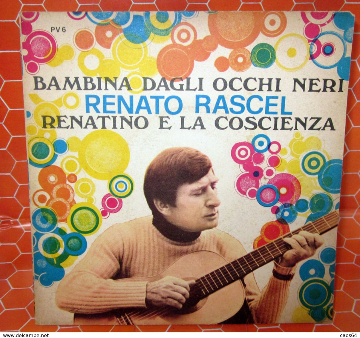 RENATO RASCEL BAMBINA DAGLI OCCHI NERI COVER NO VINYL 45 GIRI - 7" - Accessori & Bustine