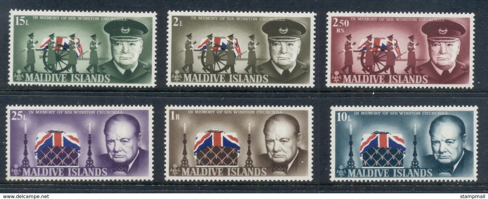 Maldive Is 1967 Winston Churchill MLH - Maldives (1965-...)