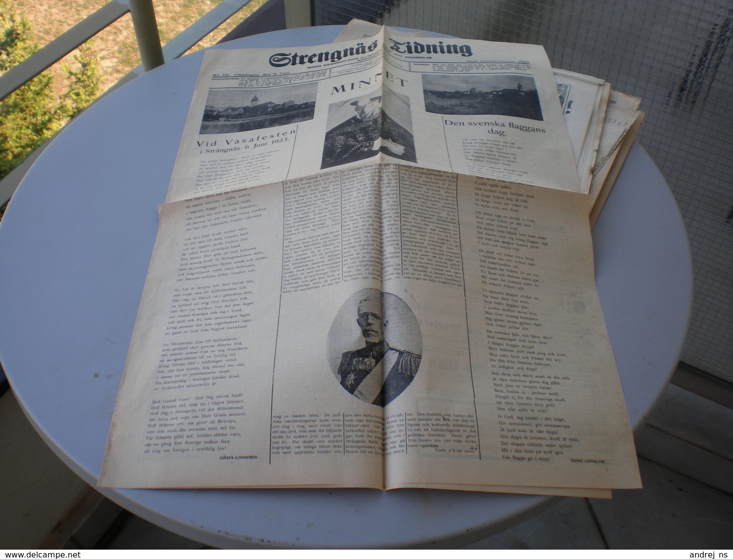 Strengnas Tidning 1923 - Skandinavische Sprachen