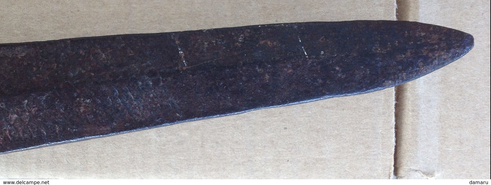 impressionnante relique couteau de tranchée artisanal guerre 1914 1918
