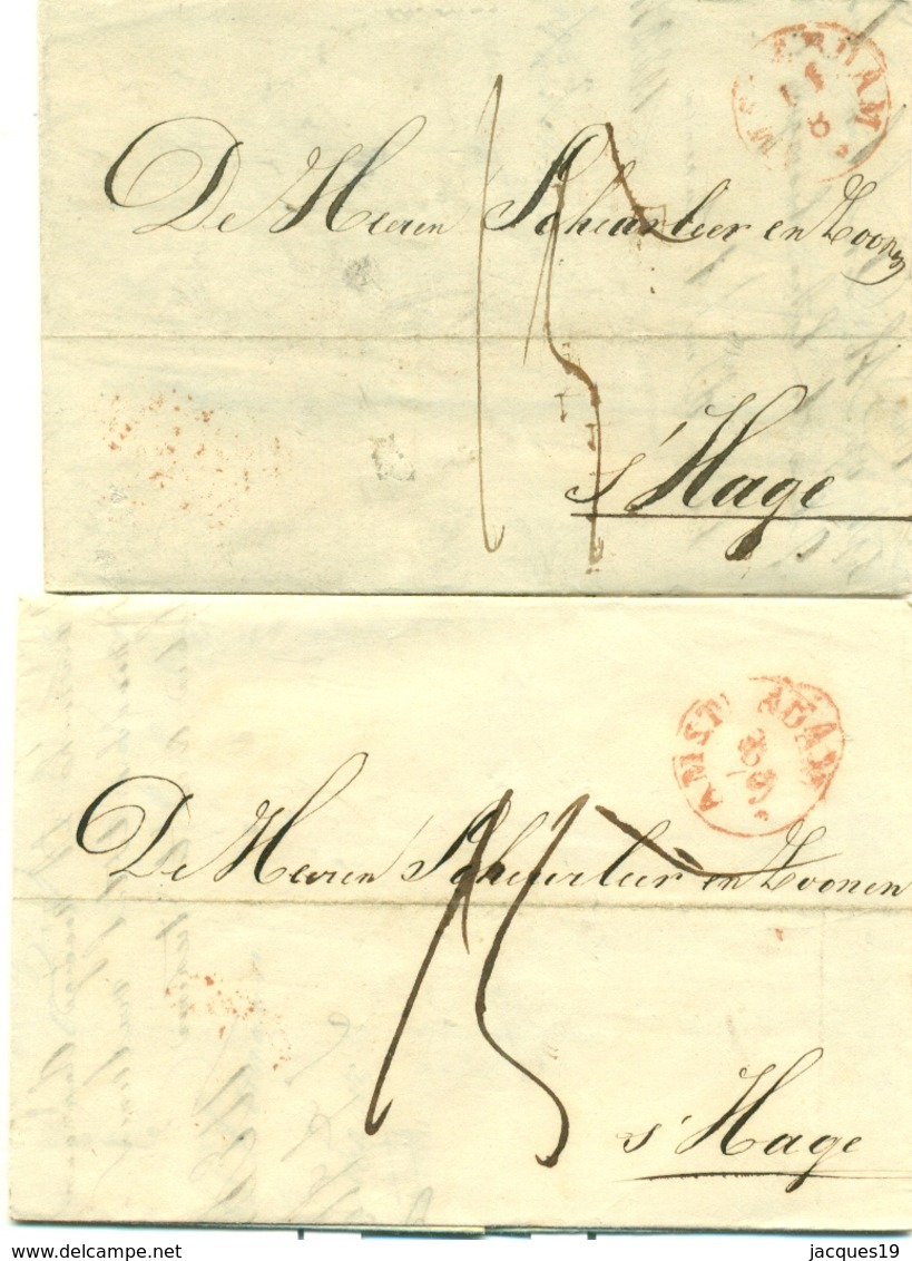 Correspondentie Van Fleischauer Te Amsterdam Naar Scheurleer Den Haag 1842 (2) - ...-1852 Préphilatélie