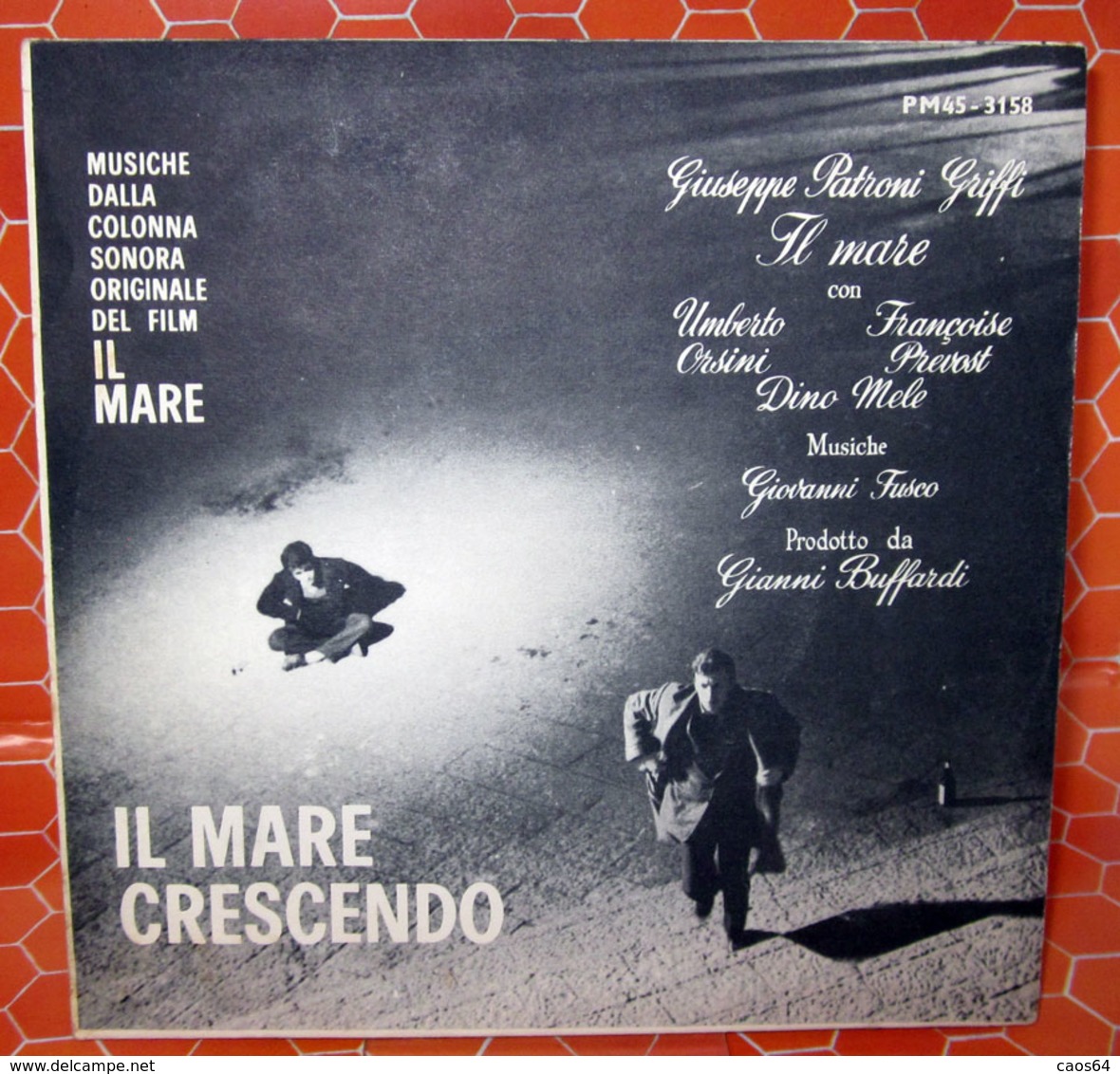 GIOVANNI FUSCO IL MARE CRE-SCENDO AUCUN VINYLE  COVER NO VINYL 45 GIRI - 7" - Accessori & Bustine