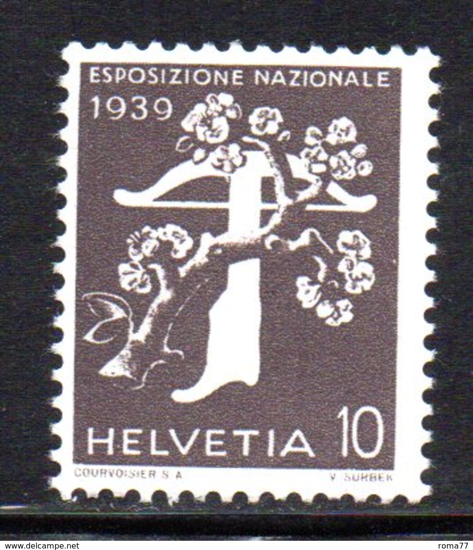 372/1500 - SVIZZERA 1939 , Unificato N. 334  * Linguella.  Leggenda Italiana - Nuovi