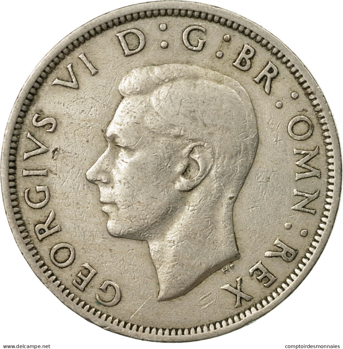 Monnaie, Grande-Bretagne, George VI, 1/2 Crown, 1948, TTB, Copper-nickel, KM:866 - K. 1/2 Crown