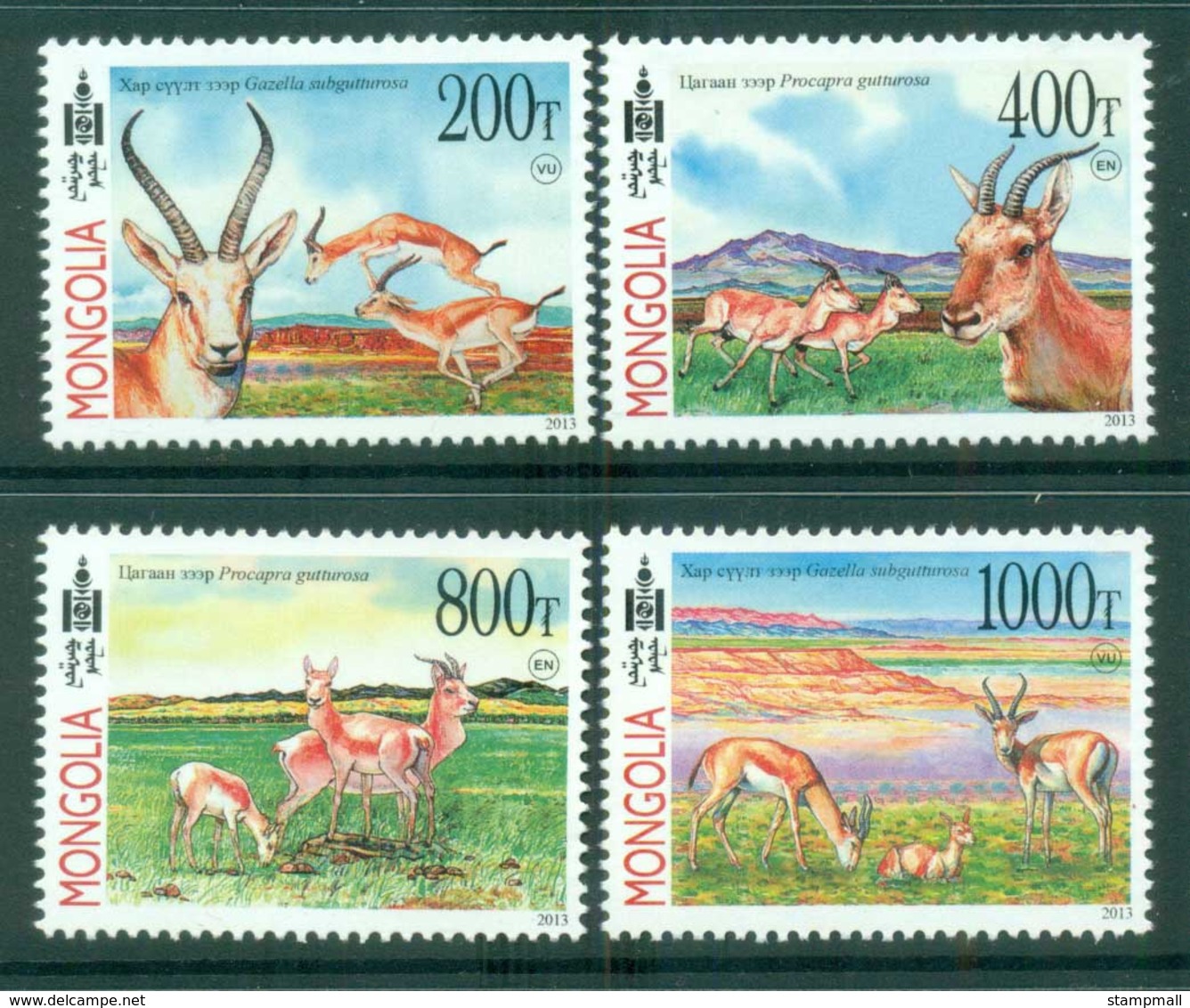 Mongolia 2013 Goitered Gazelle MUH Lot82934 - Mongolia