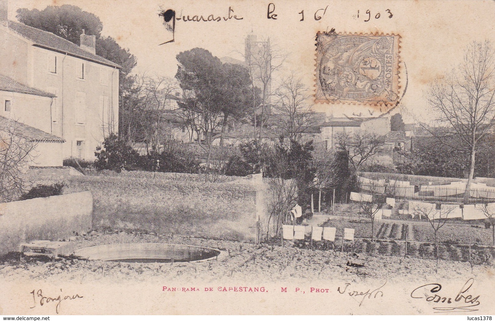 34 / PANORAMA DE CAPESTANG / CIRC 1903 - Capestang