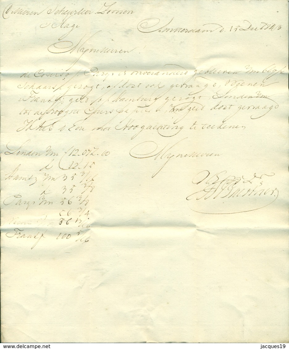 Correspondentie Van Gaertner En Haighton Naar Scheurleer Den Haag 1842 (1) 1843 (5), 1846 (40), 1847 (1) En 1849 (4) - ...-1852 Prephilately