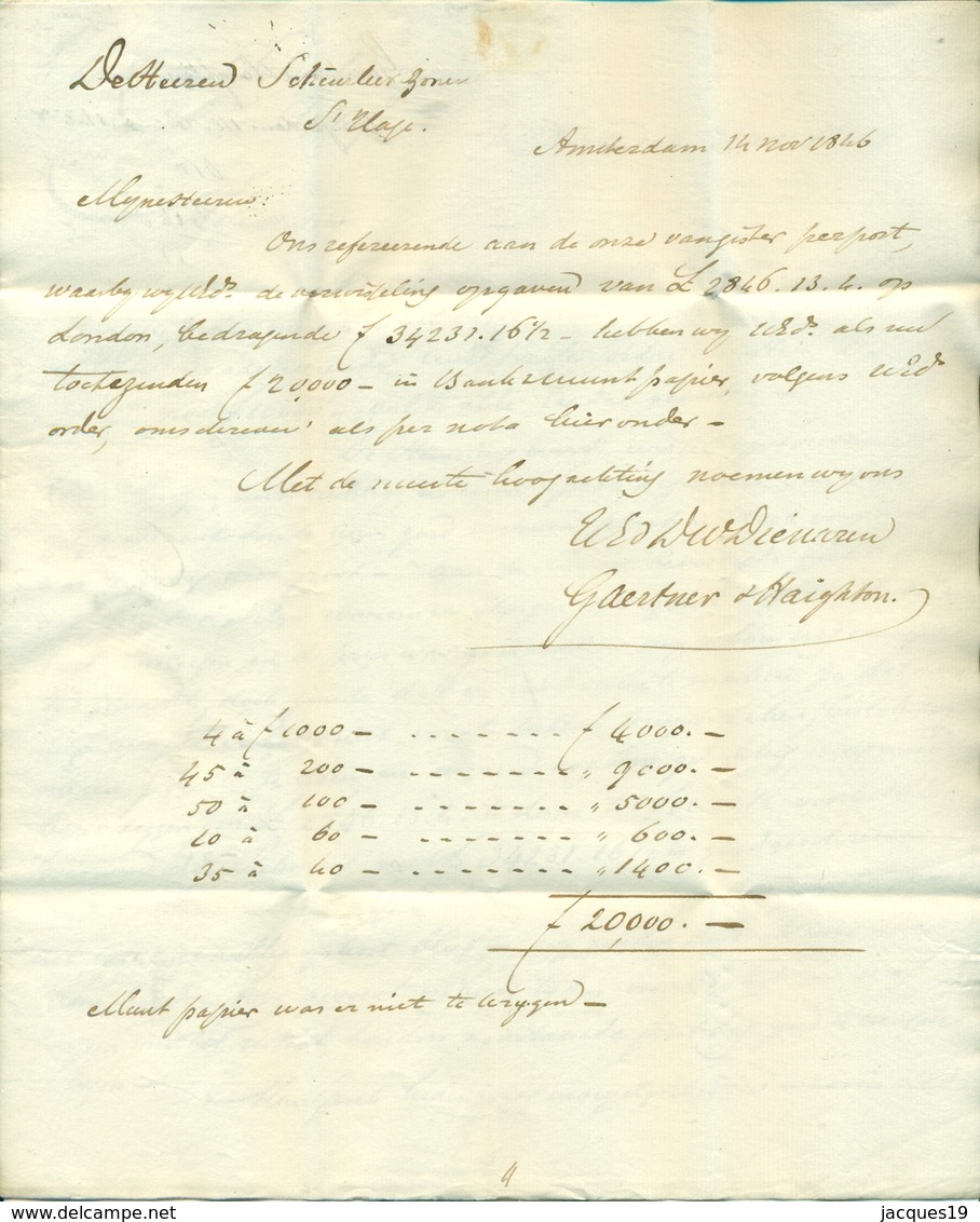 Correspondentie van Gaertner en Haighton naar Scheurleer Den Haag 1842 (1) 1843 (5), 1846 (40), 1847 (1) en 1849 (4)