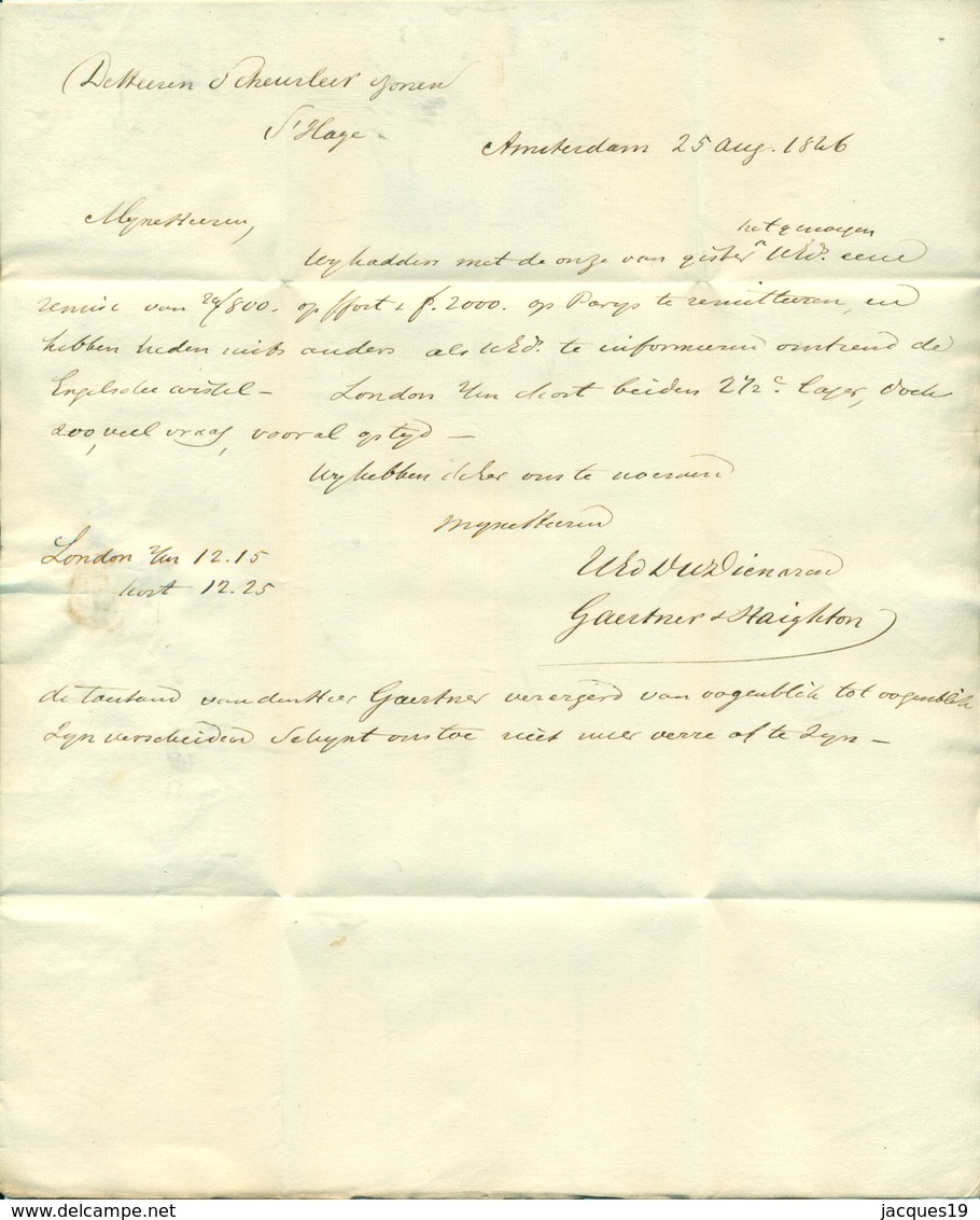 Correspondentie van Gaertner en Haighton naar Scheurleer Den Haag 1842 (1) 1843 (5), 1846 (40), 1847 (1) en 1849 (4)