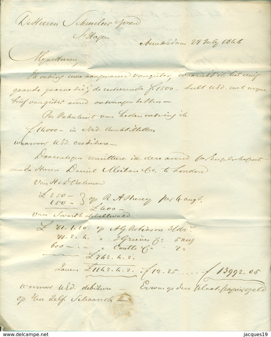 Correspondentie van Gaertner en Haighton naar Scheurleer Den Haag 1842 (1) 1843 (5), 1846 (40), 1847 (1) en 1849 (4)