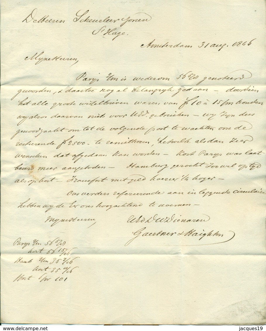 Correspondentie van Gaertner en Haighton naar Scheurleer Den Haag 1842 (1) 1843 (5), 1846 (40), 1847 (1) en 1849 (4)