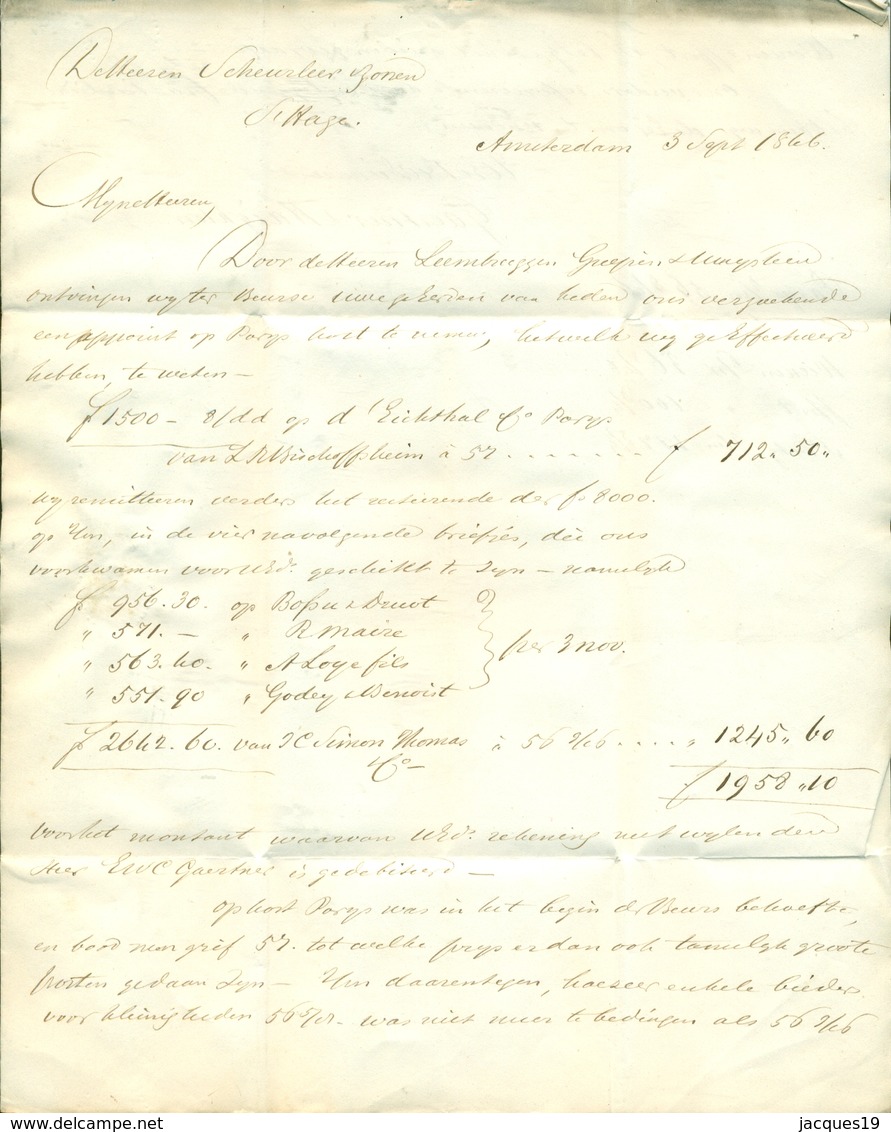 Correspondentie van Gaertner en Haighton naar Scheurleer Den Haag 1842 (1) 1843 (5), 1846 (40), 1847 (1) en 1849 (4)