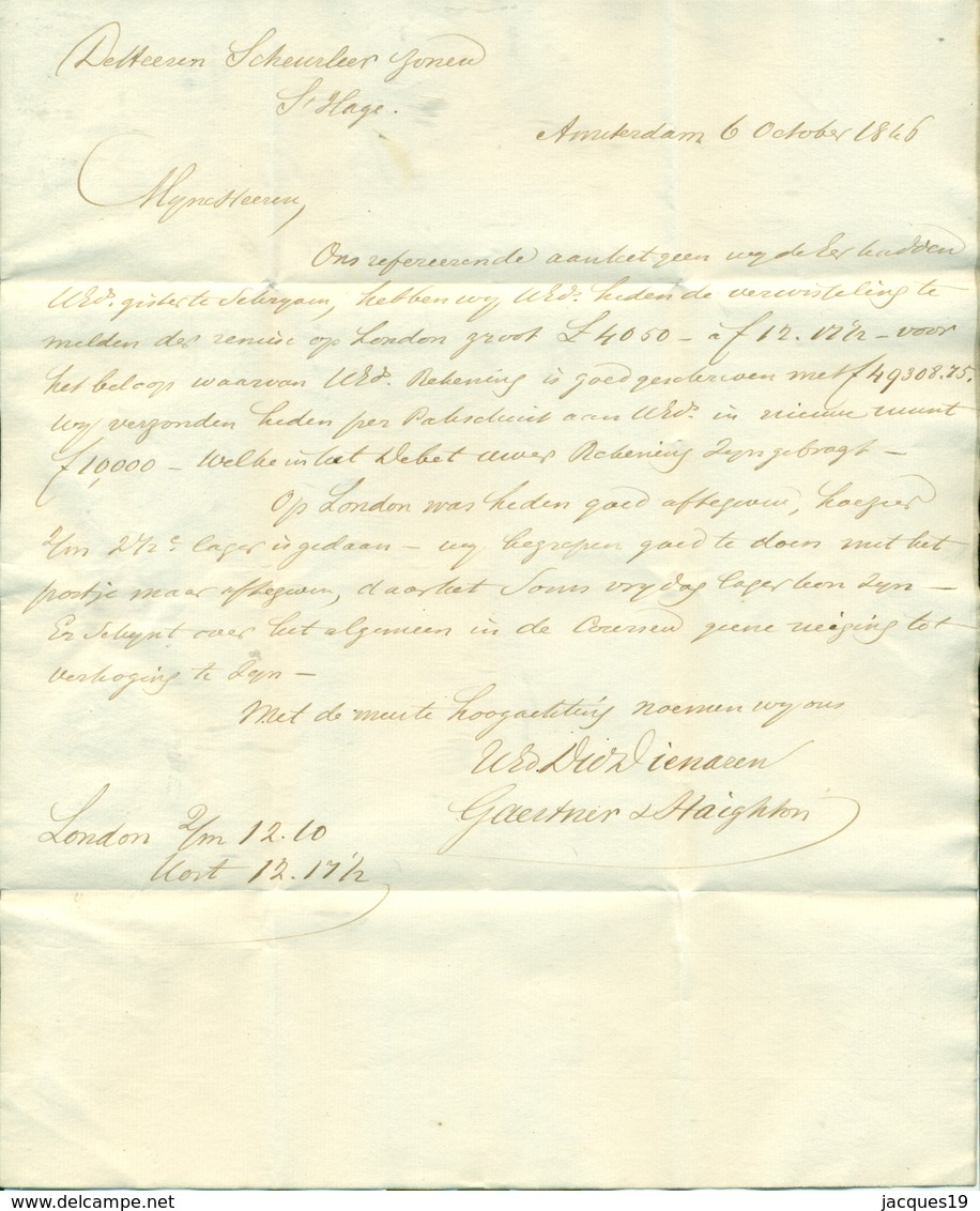 Correspondentie van Gaertner en Haighton naar Scheurleer Den Haag 1842 (1) 1843 (5), 1846 (40), 1847 (1) en 1849 (4)