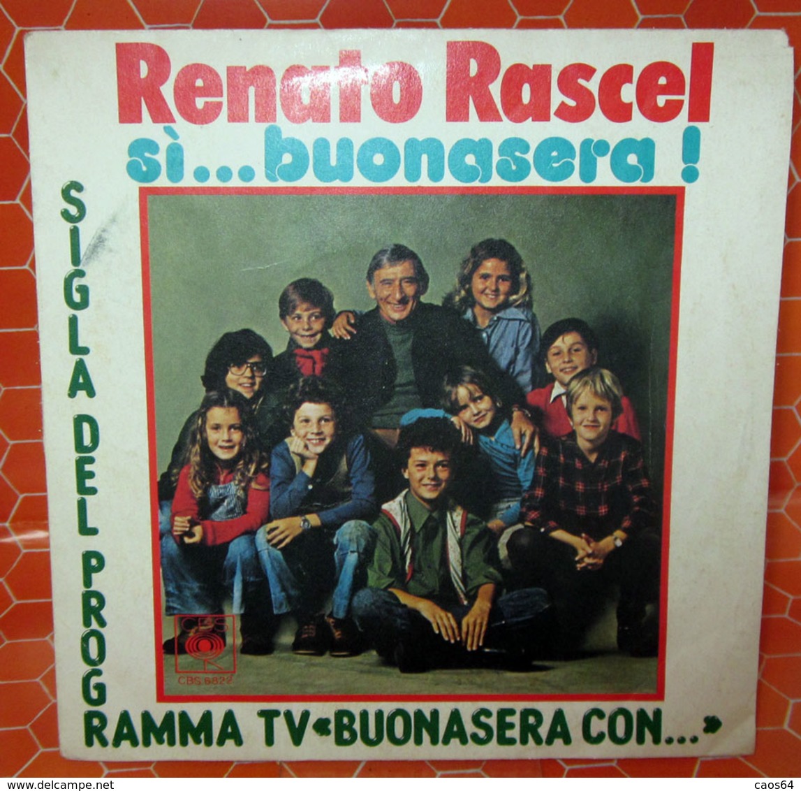 RENATO RASCEL SI..BUONASERA COVER NO VINYL 45 GIRI - 7" - Accessoires, Pochettes & Cartons