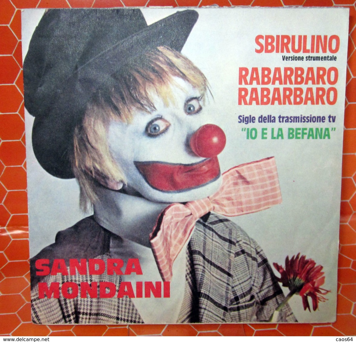 SBIRULINO SANDRA MONDAINI COVER NO VINYL 45 GIRI - 7" - Accessori & Bustine